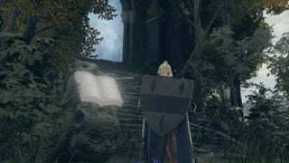 elden ring ordys' rise goblin holding book outside tower entrance