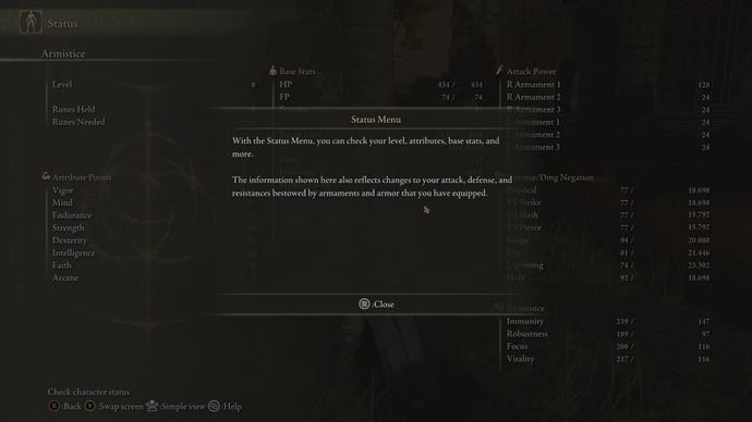 Step 5 of the Elden Ring pause exploit: help pop-up.