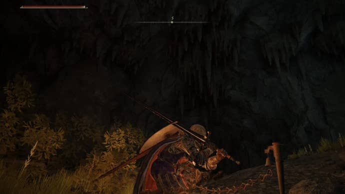 elden ring player by murkwater cave alarm system chains