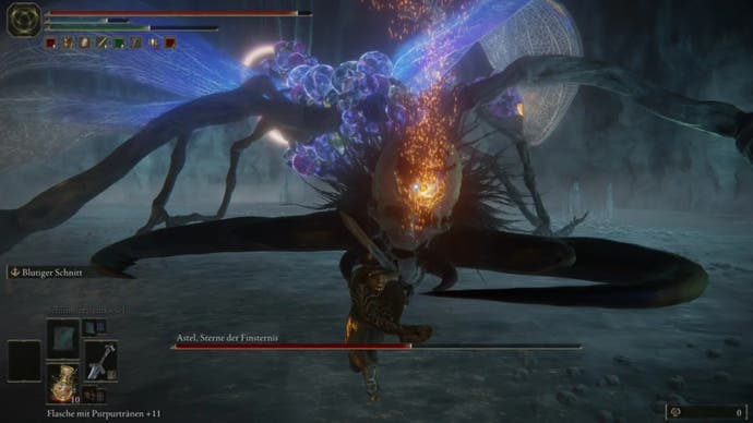 elden ring player close to astel stars of darkness in yelough anix tunnel