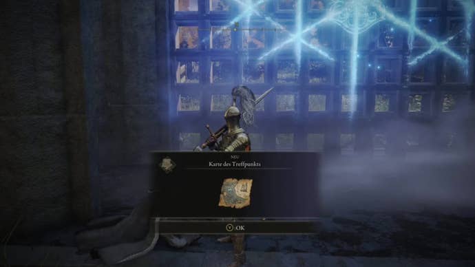 elden ring player collecting laskyar ruins map piece