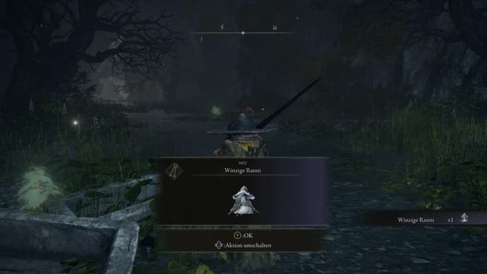 elden ring player collecting mini ranni doll