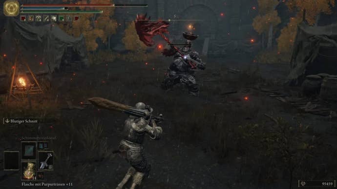 elden ring player facing Fire Prelate at Fort Laiedd