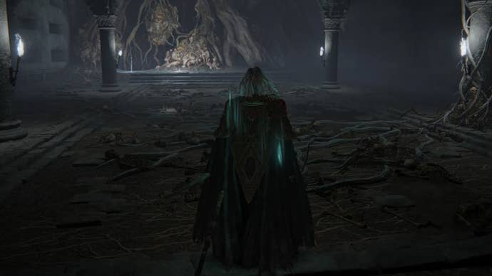 elden ring player facing cemetery shade boss location