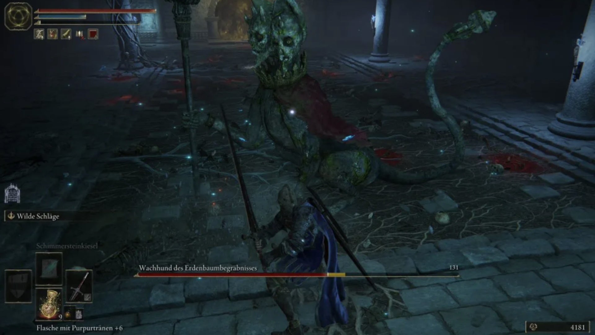 elden ring player facing cliffbottom catacombs watchdog