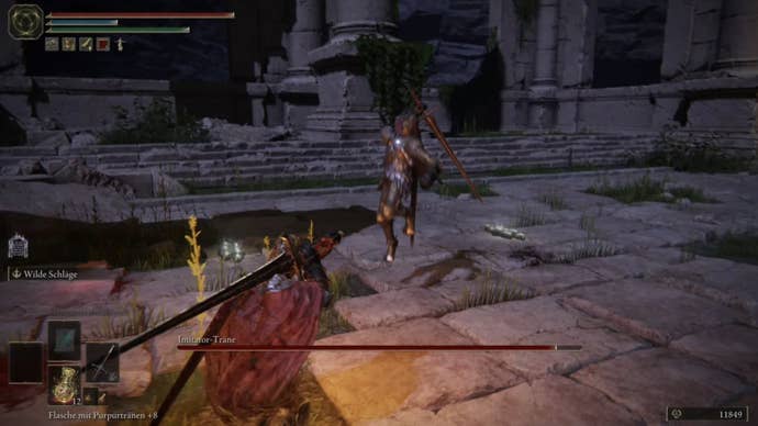 elden ring player facing copycat mimic tear in nokron