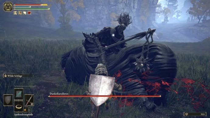 elden ring player facing downed nights cavalry