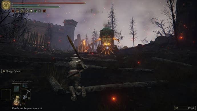 elden ring player facing entrance to Fort Laiedd