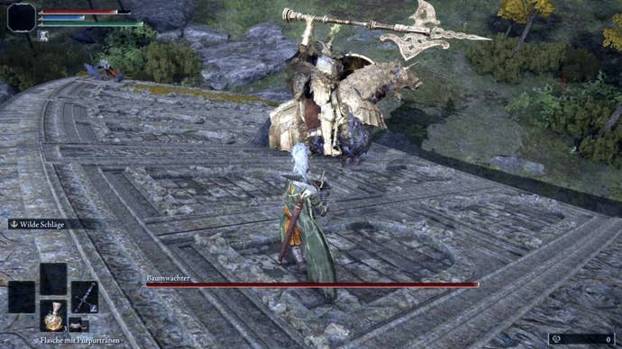 elden ring player facing glitching tree sentinel