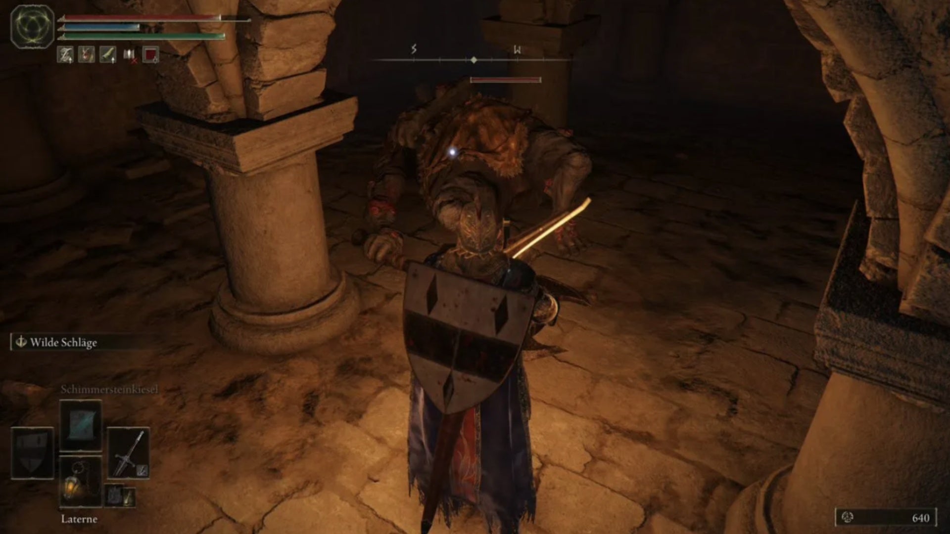 elden ring player facing large cliffbottom catacomb enemy