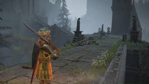 elden ring player facing statues outside caria manor