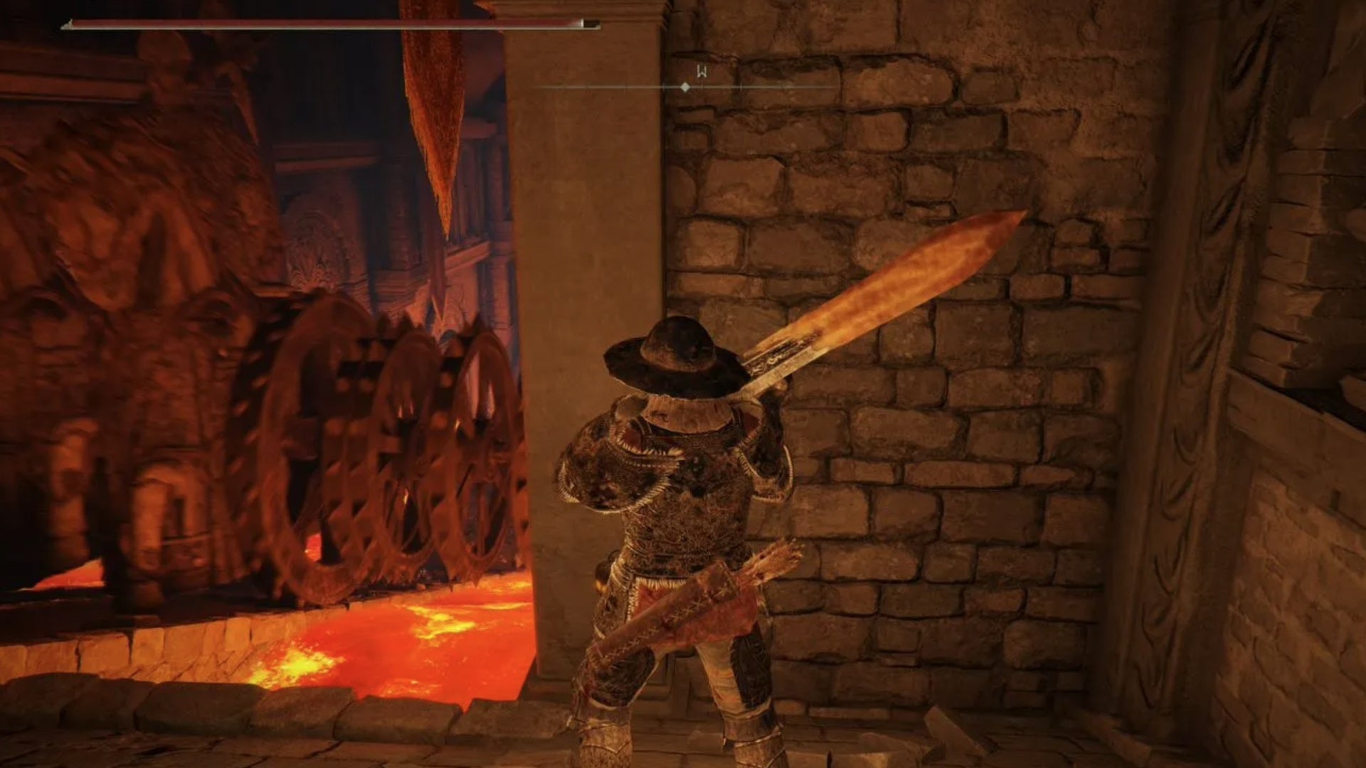 elden ring player hiding in alcove inside gelmir hero&rsquo;s grave