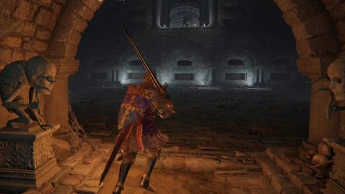 elden ring player in wyndham catacombs