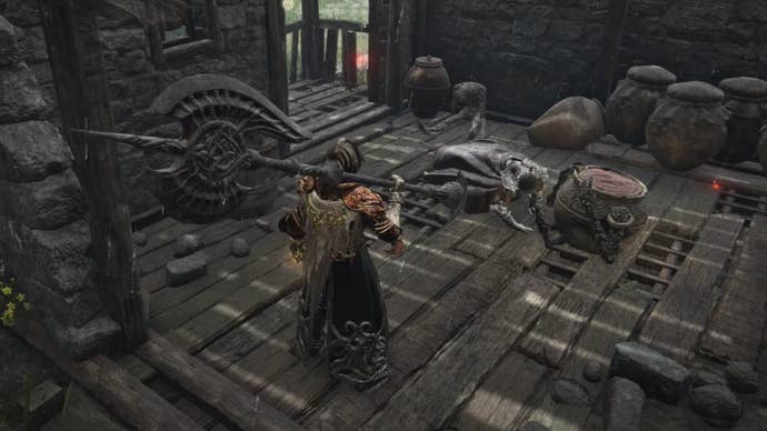 elden ring player looking at a sentient jar