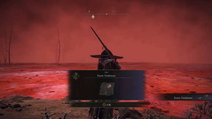 elden ring player obtaining lake of rot map item