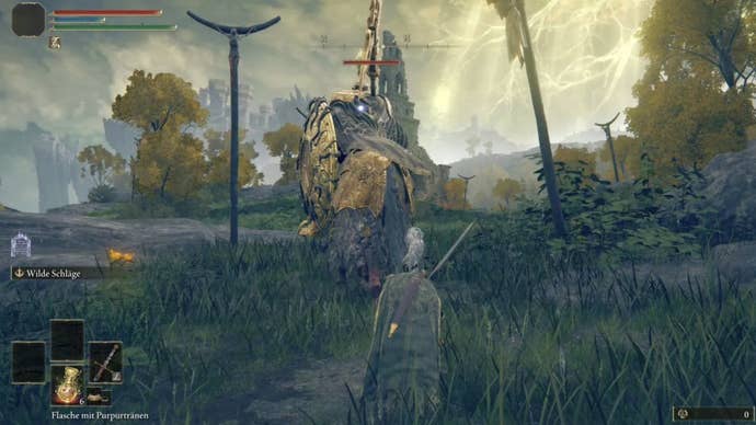 elden ring player sneaking up on tree sentinel