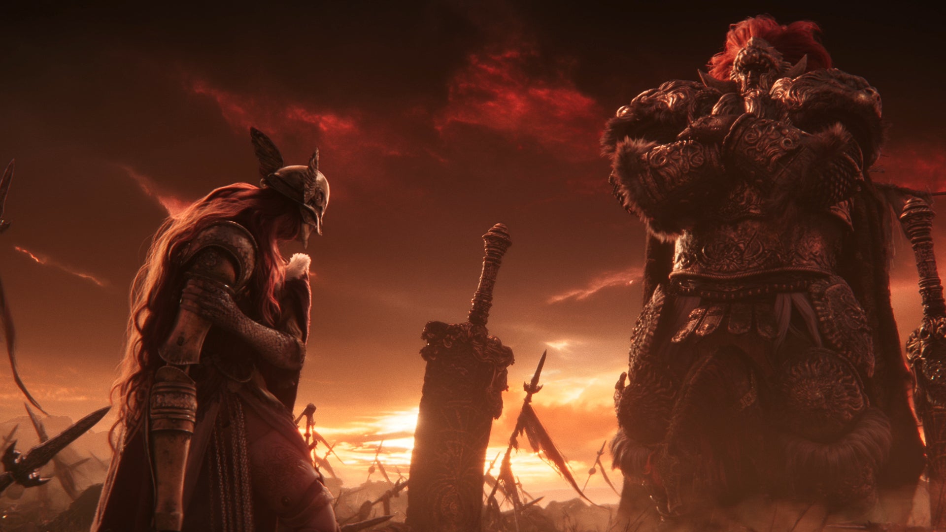 Elden Ring promo art of Starscourge Radahn and Malenia. - 7