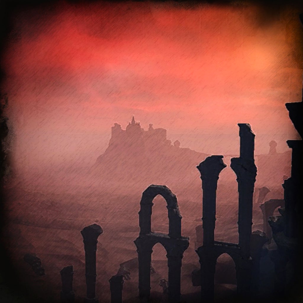 An in-game painting in Elden Ring, named Redmane.