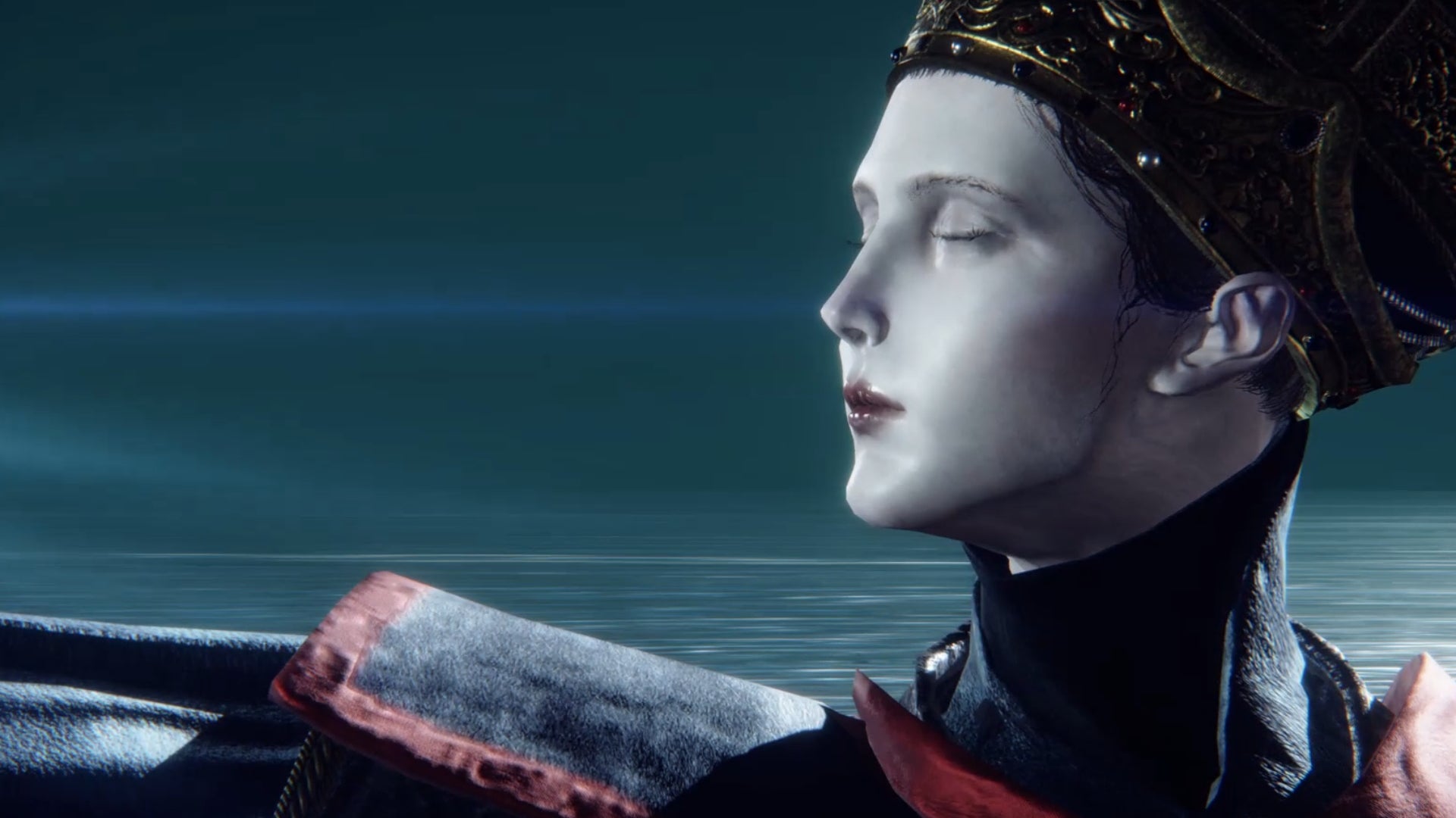 A close-up of Rennala, Queen of the Full Moon, a boss in Elden Ring. - 14