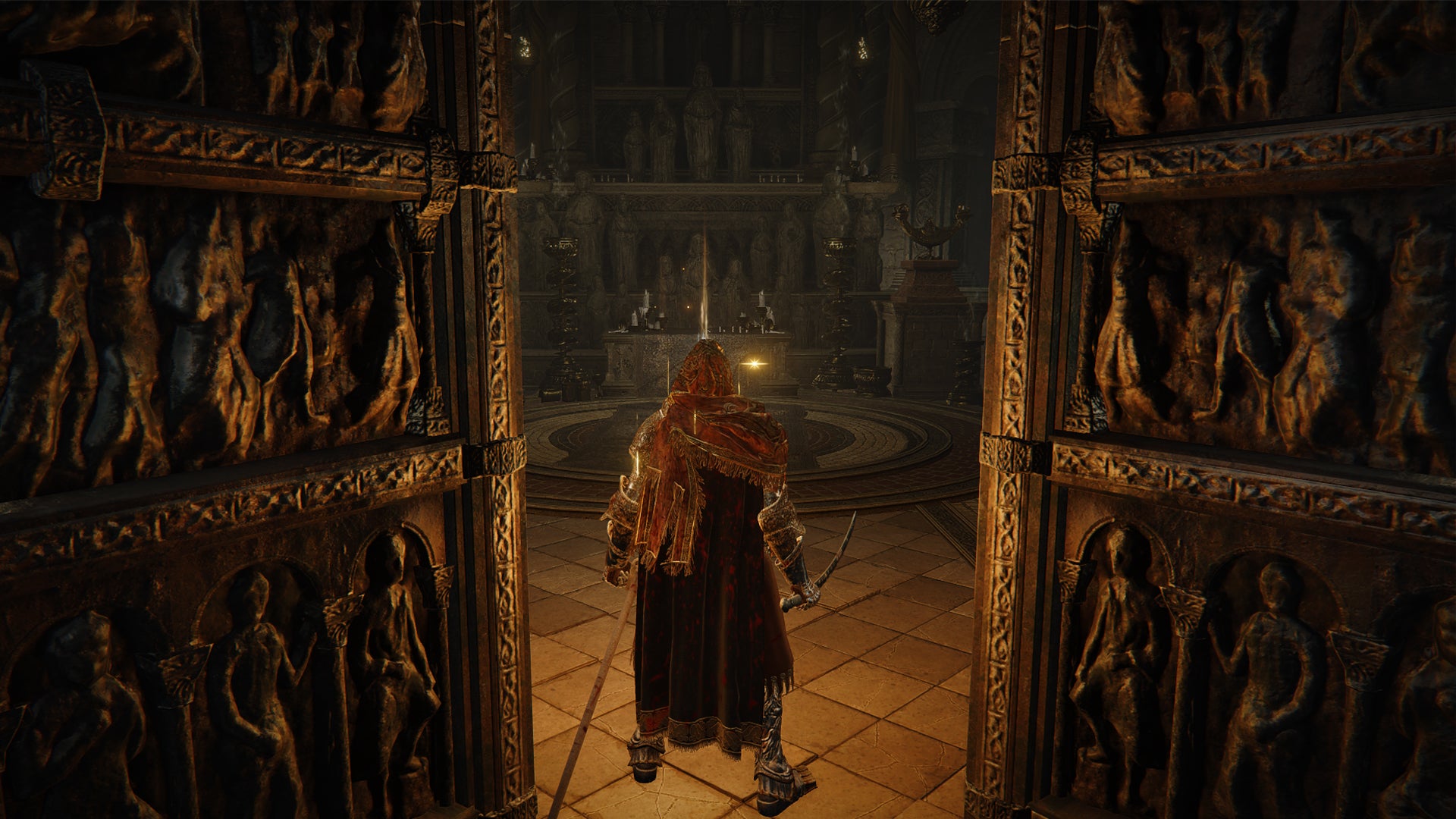 Elden Ring: Shadow Of The Erdtree screenshot of the the route to take through Enir-Ilim to find the Euporia blade.