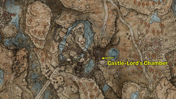 Elden Ring: Shadow Of The Erdtree screenshot of Rellana's map location.