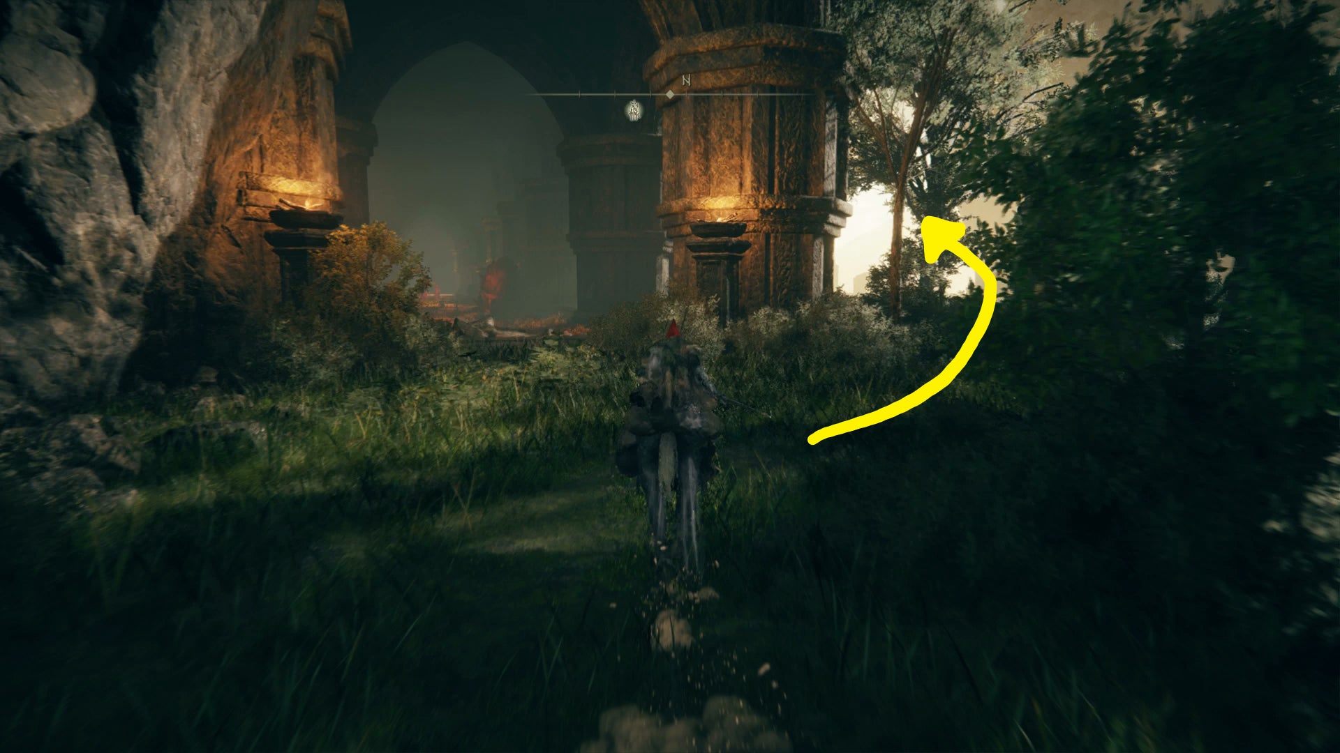 The Tarnished unsealing the spiritspring in the Ancient Ruins of Rauh in Elden Ring Shadow of the Erdtree. - 15