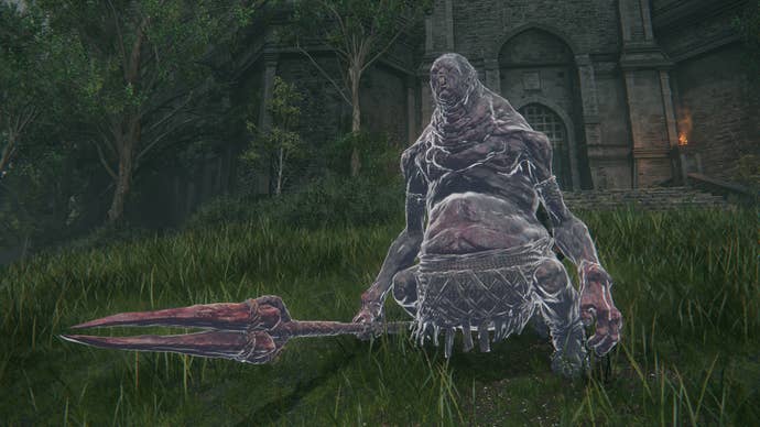 A close-up of the Bloodfiend Hexer Spirit Ash in Elden Ring: Shadow Of The Erdtree.