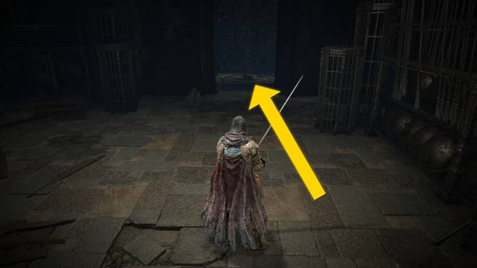 The player in Elden Ring: Shadow Of The Erdtree heads through the Shadow Keep Church.