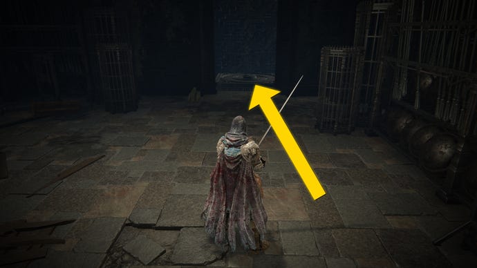 The player in Elden Ring: Shadow Of The Erdtree heads through the Shadow Keep Church.