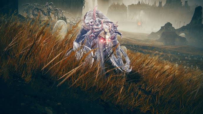 A close-up of the Curseblade Meera Spirit Ash in Elden Ring: Shadow Of The Erdtree.