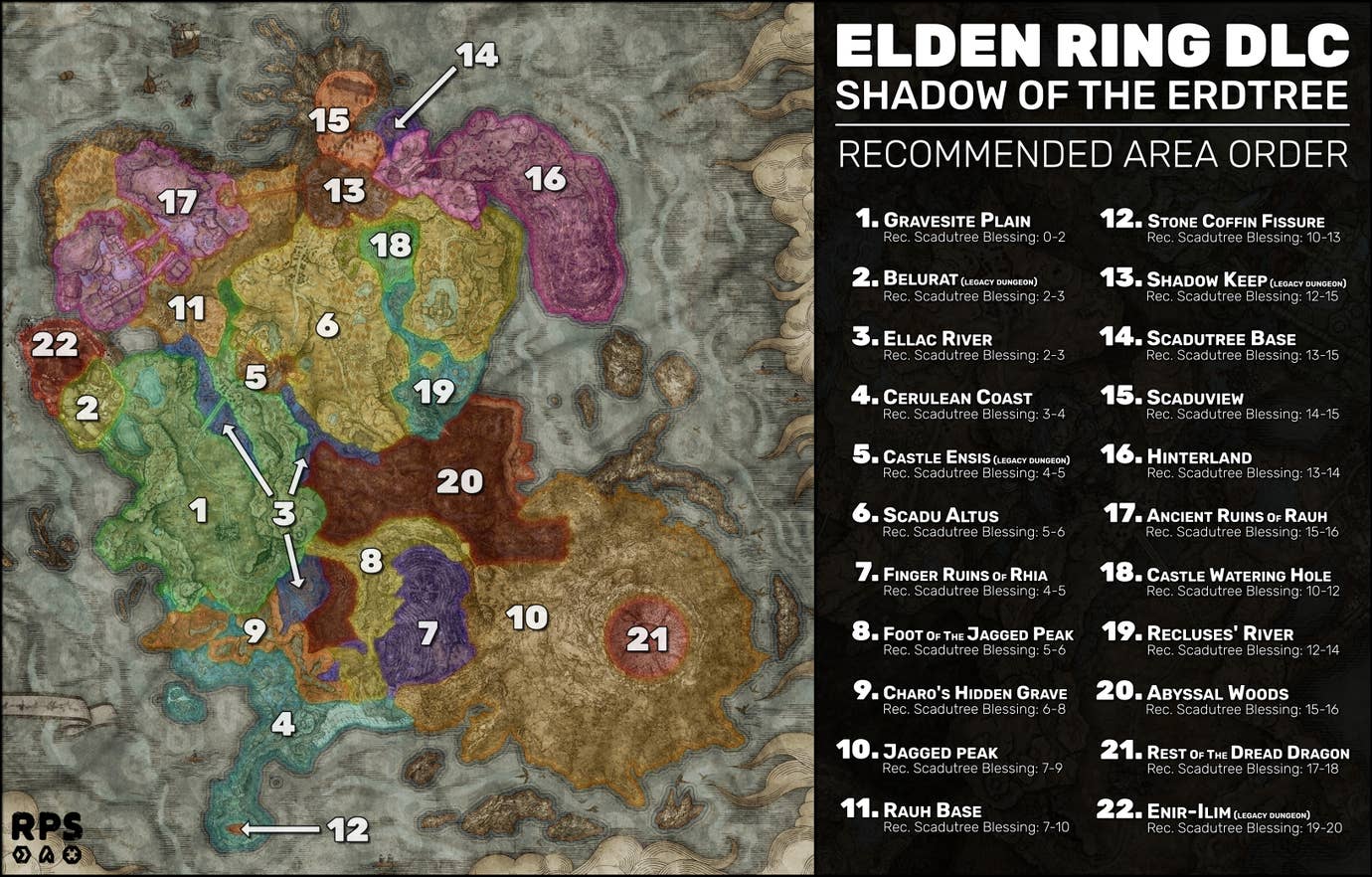 Elden Ring Shadow Of The Erdtree area progression order | Rock Paper ...
