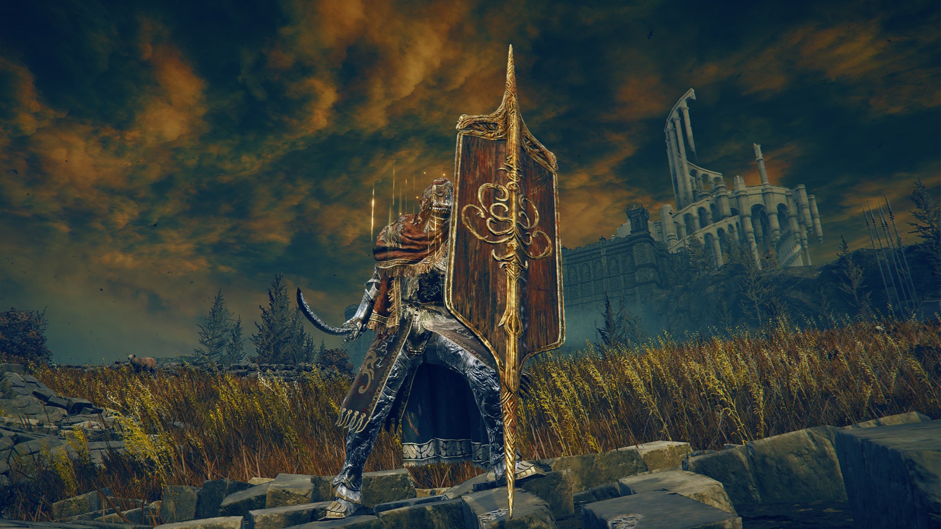 Screenshot of the Tarnished wielding the Dueling Shield in Elden Ring: Shadow Of The Erdtree. - 3