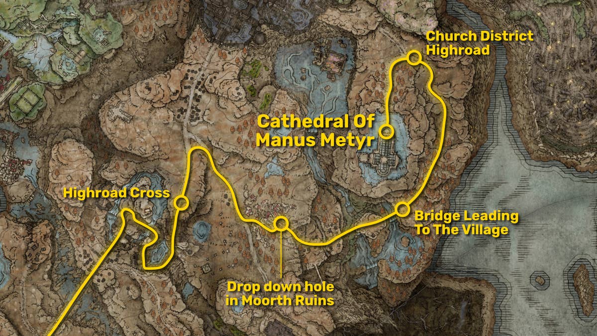 How to get to Cathedral of Manus Metyr in Shadow of the Erdtree