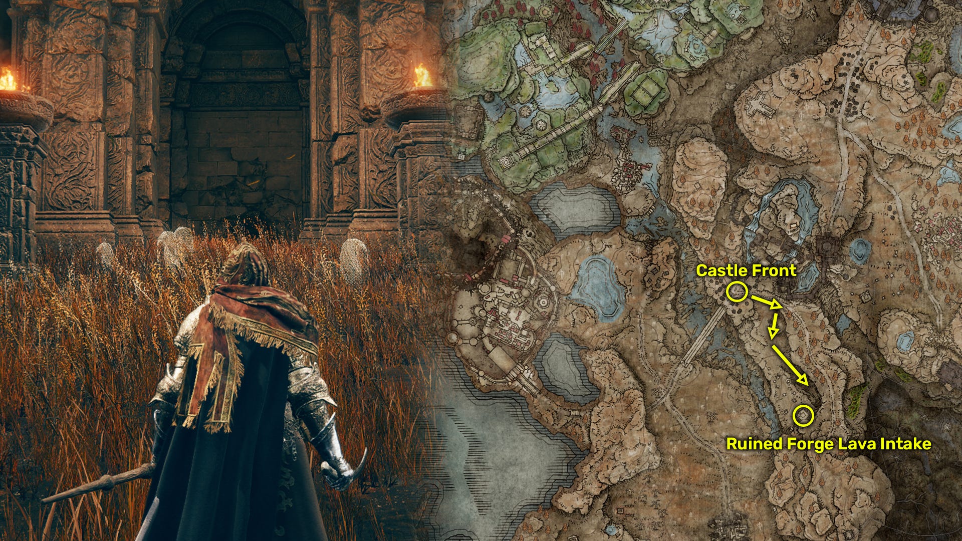 All dungeon locations in Elden Ring Shadow Of The Erdtree | Rock Paper ...