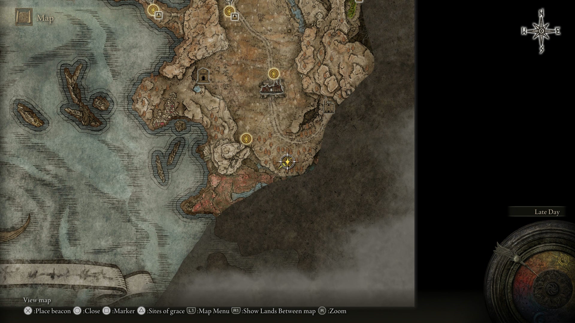 A map screen showing the location of Logur, Beast Claw in Elden Ring Shadow of the Erdtree. - 3