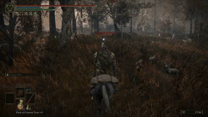 The Tarnished tracking down Logur, Beast Claw in Elden Ring, Shadow of the Erdtree.