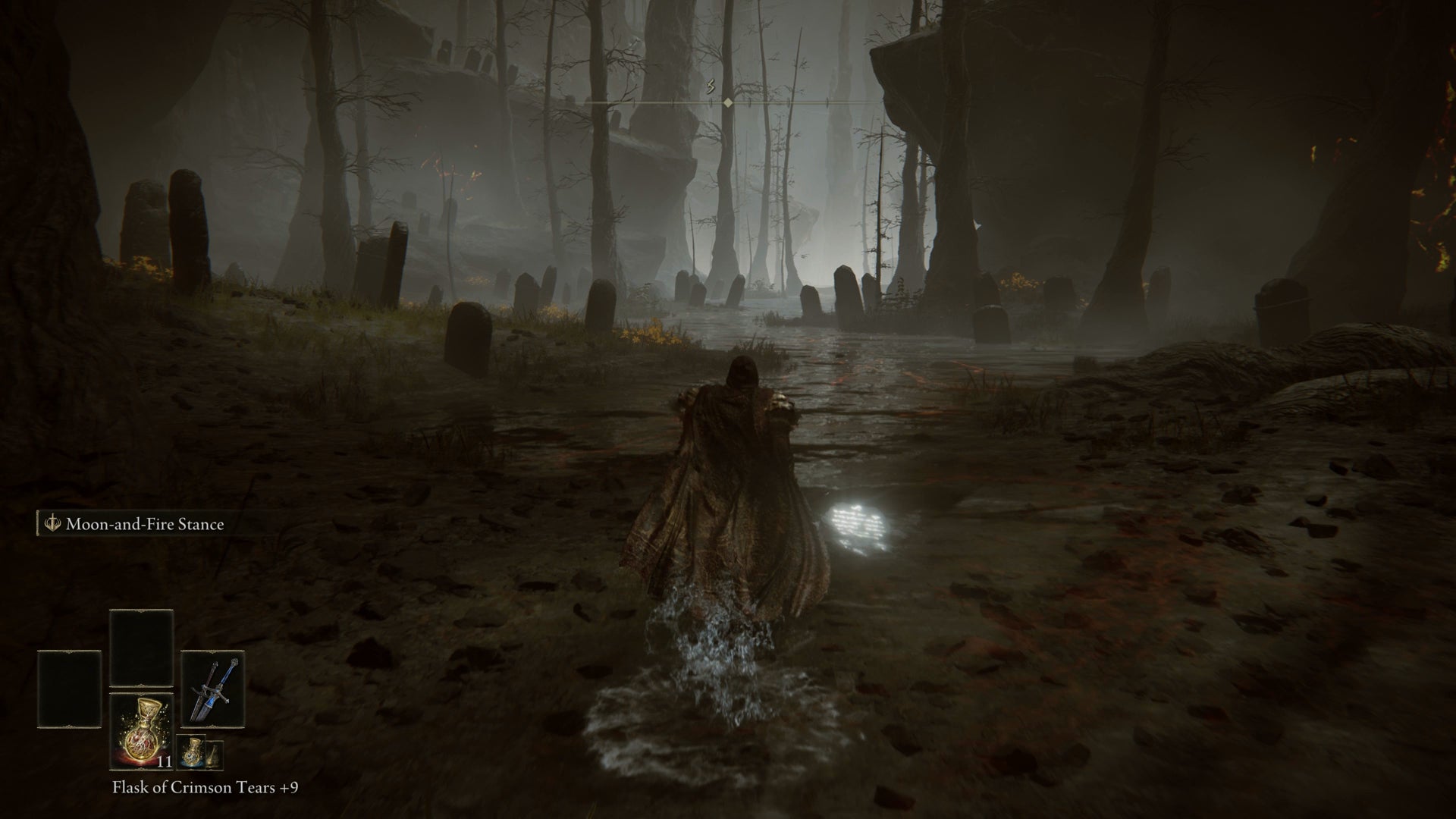 The Tarnished creeping through the Abyssal Woods in Elden Ring Shadow of the Erdtree. - 21