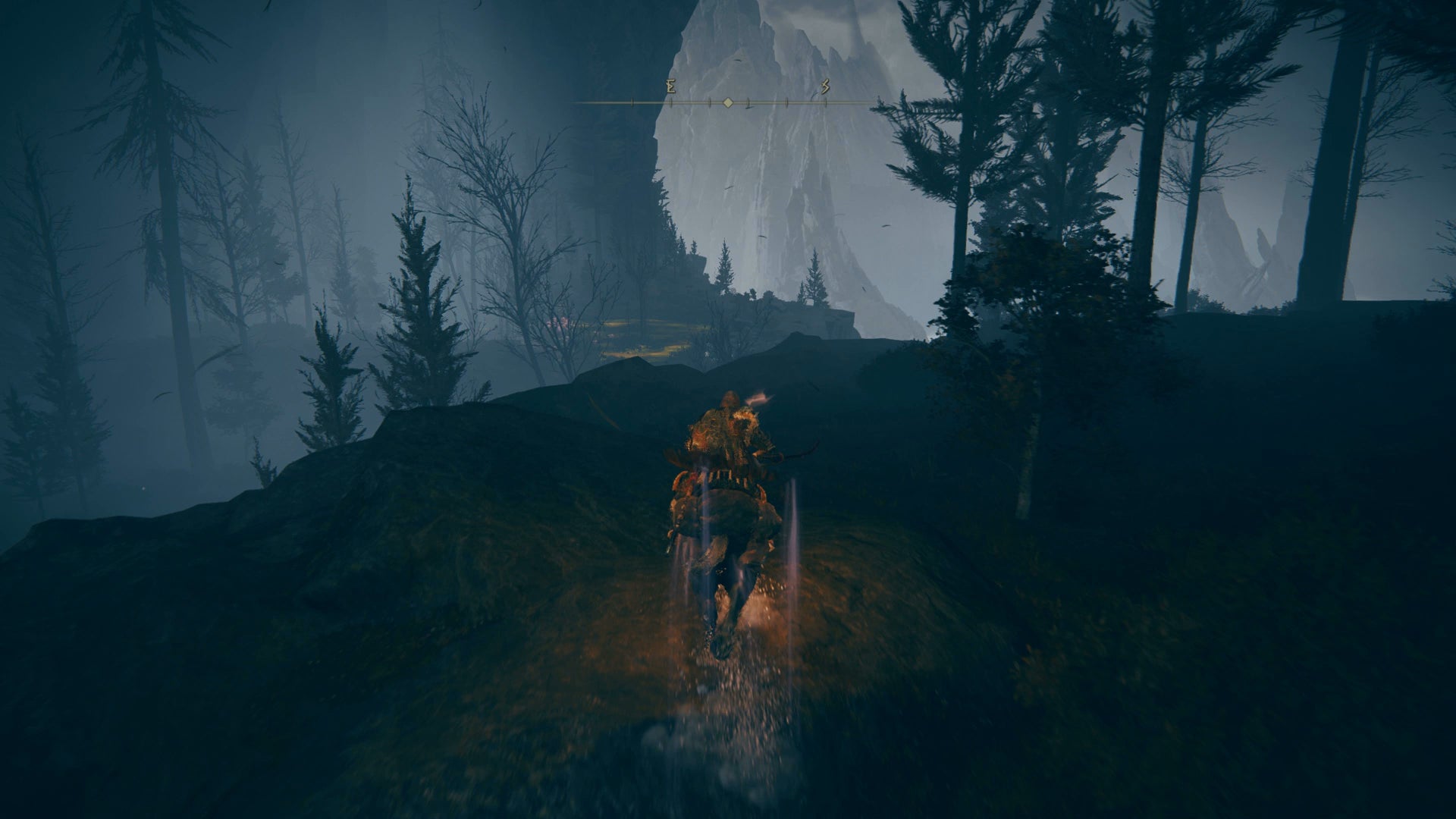 The Tarnished dropping down to reach a lower cliff in Elden Ring Shadow of the Erdtree. - 5