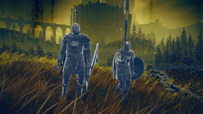 A close-up of the Messmer Soldier Spirit Ash in Elden Ring: Shadow Of The Erdtree.