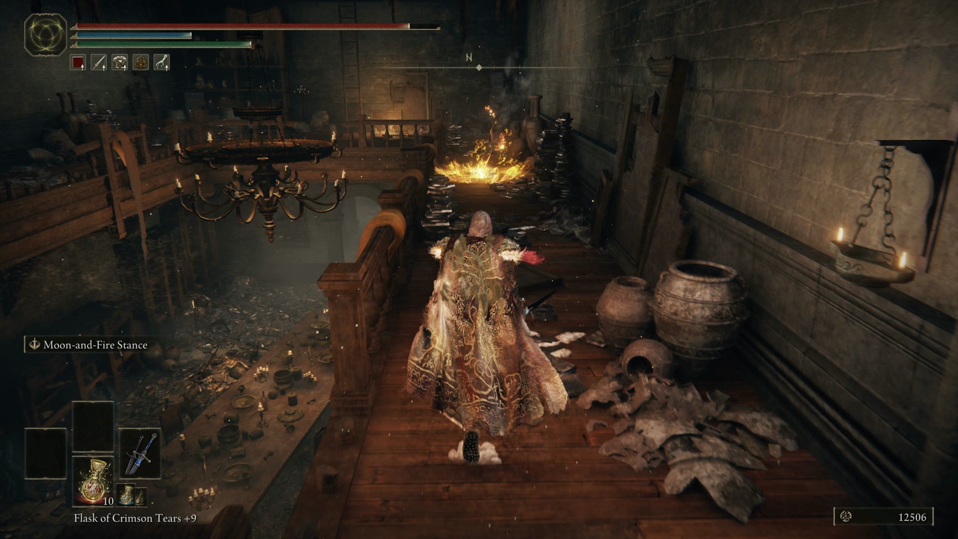 Shadows throwing jumping bolts of madness in Midra's Manse in Elden Ring Shadow of the Erdtree. - 9