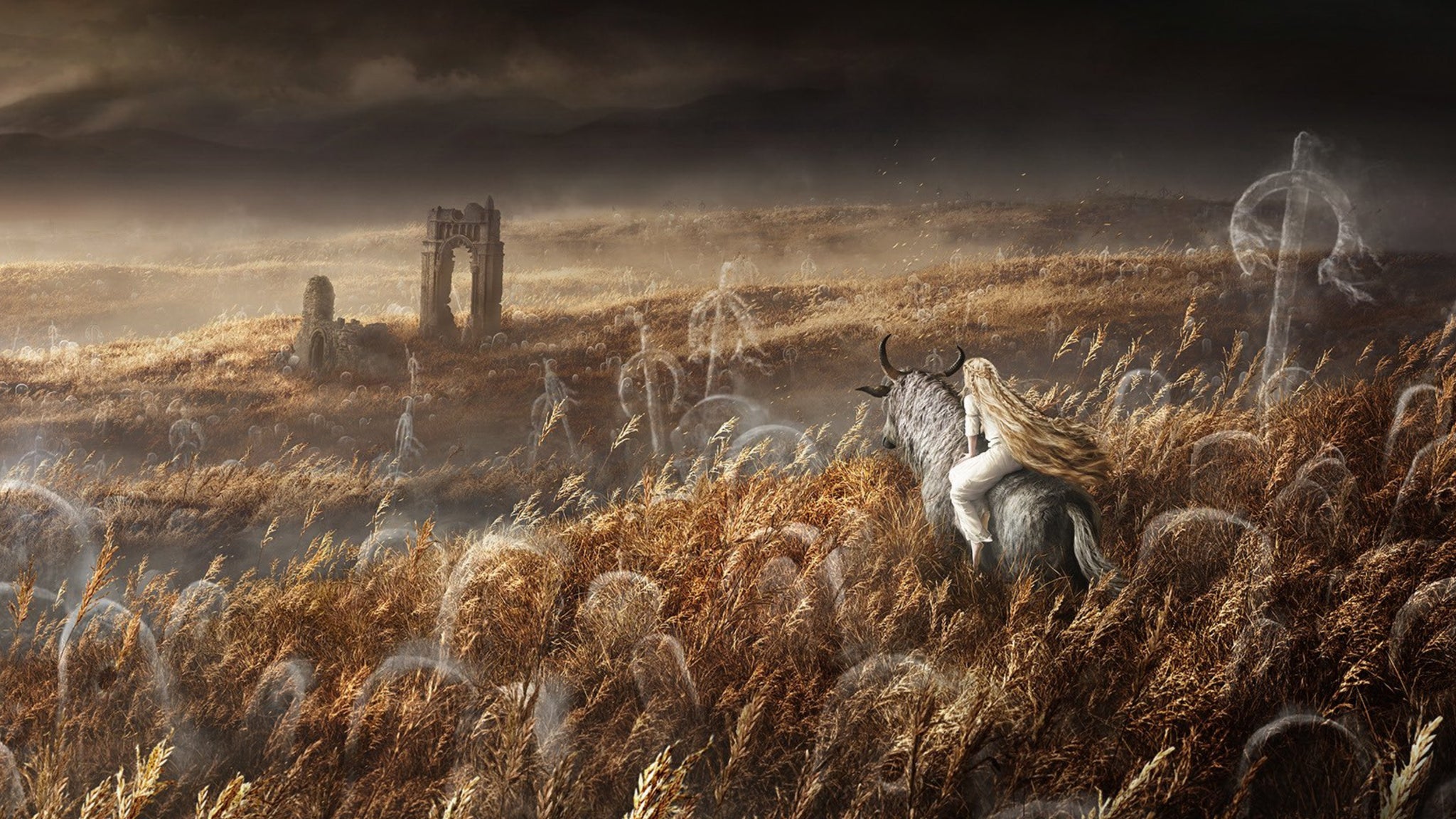 Art of Miquella riding Torrent in Elden Ring: Shadow Of The Erdtree. - 11