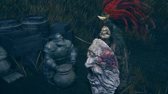 A warrior talks to Moore in Elden Ring Shadow of the Erdtree.