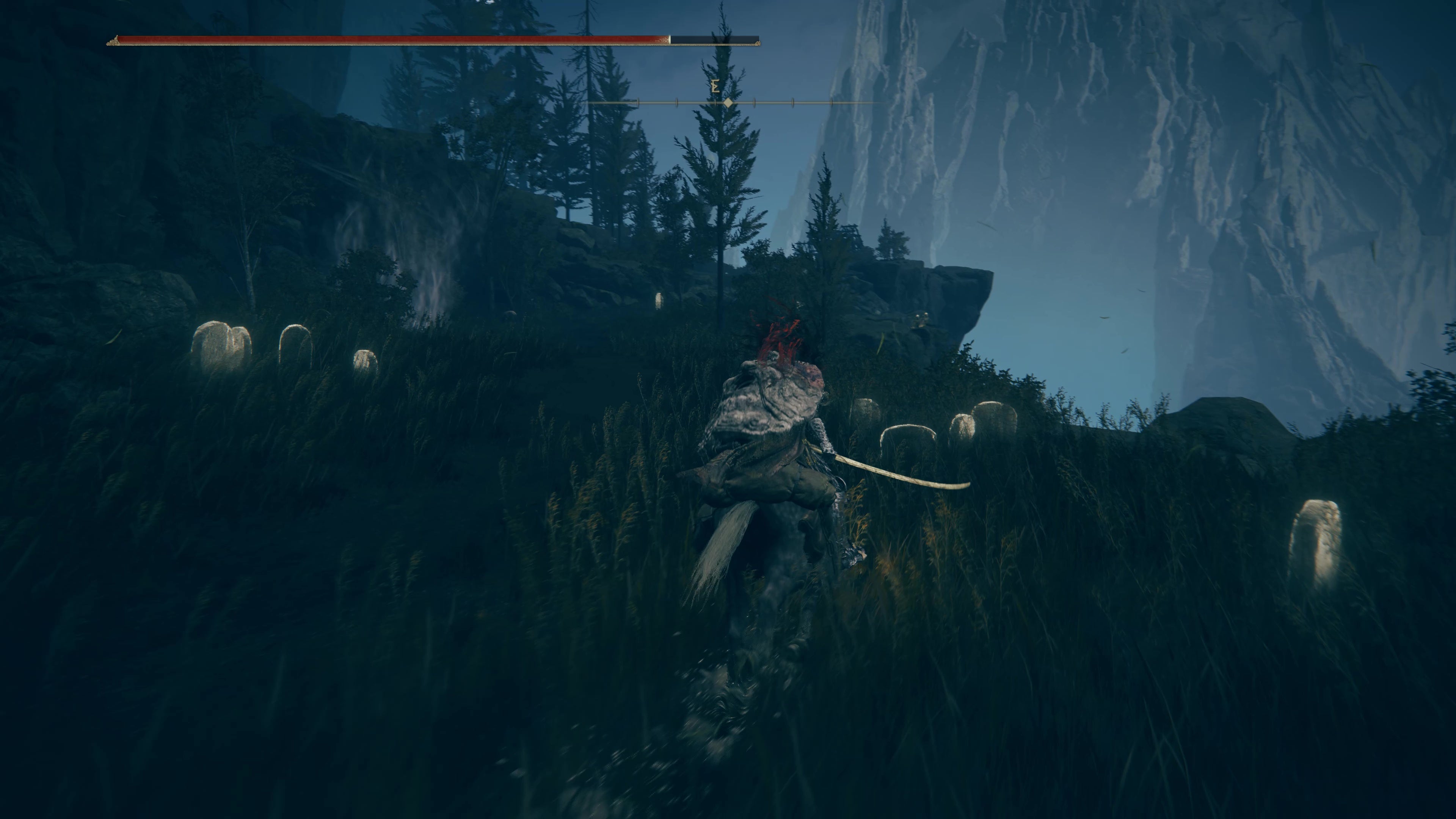 A warrior comes across a Sealed Spiritspring  in Gravesite Plain in Shadow of the Erdtree.