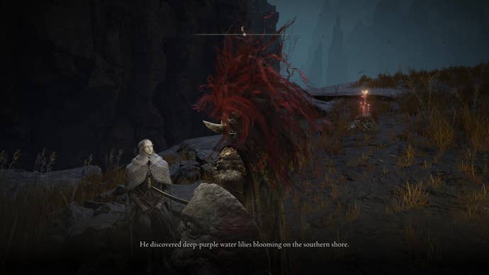 A warrior speaks to Thiollier in Elden Ring Shadow of the Erdtree.