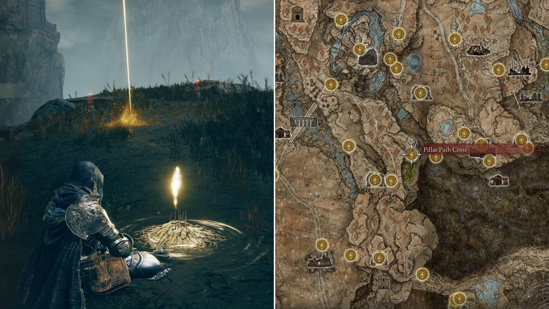 Elden Ring Shadow Of The Erdtree: Sites Of Grace map | Rock Paper Shotgun