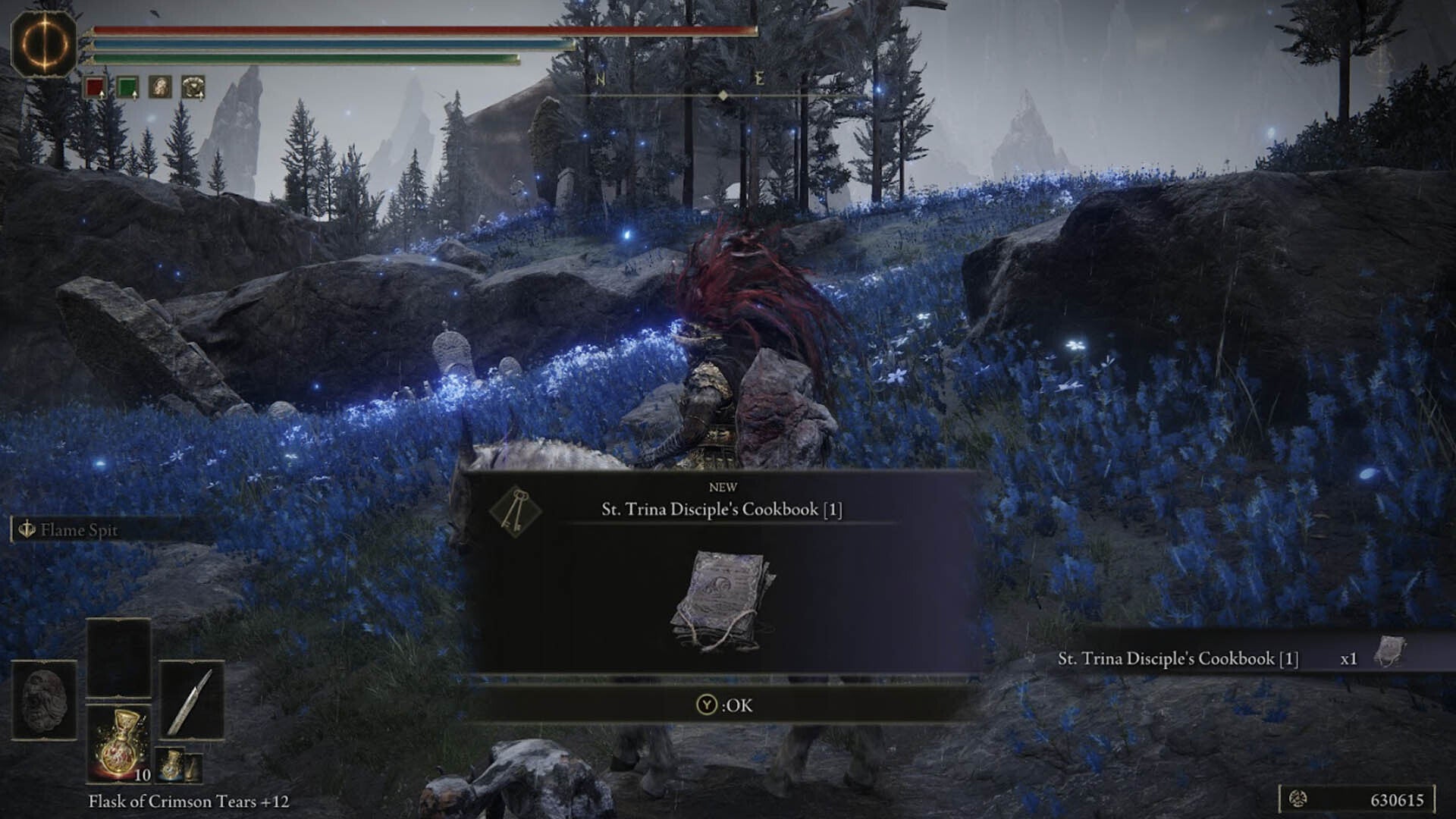elden ring shadow of the erdtree st trina disciple&rsquo;s cookbook one location