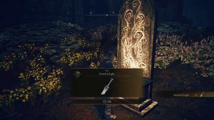 The player in Elden Ring: Shadow Of The Erdtree uses an Altar Of Light And Dark in the Ruins Of Unte to transform the Stone-Sheathed Sword into the Sword Of Light.