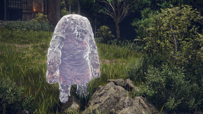 A close-up of the Taylew The Golem Smith Spirit Ash in Elden Ring: Shadow Of The Erdtree.