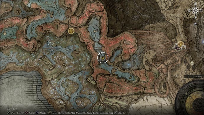 elden ring shadow of the erdtree tibia's cookbook one map location