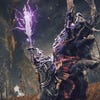 A Tree Sentinel-esque boss in the Shadow Of The Erdtree trailer rears up and readies itself to charge.